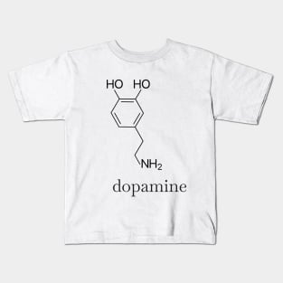 Dopamine (Black) Kids T-Shirt